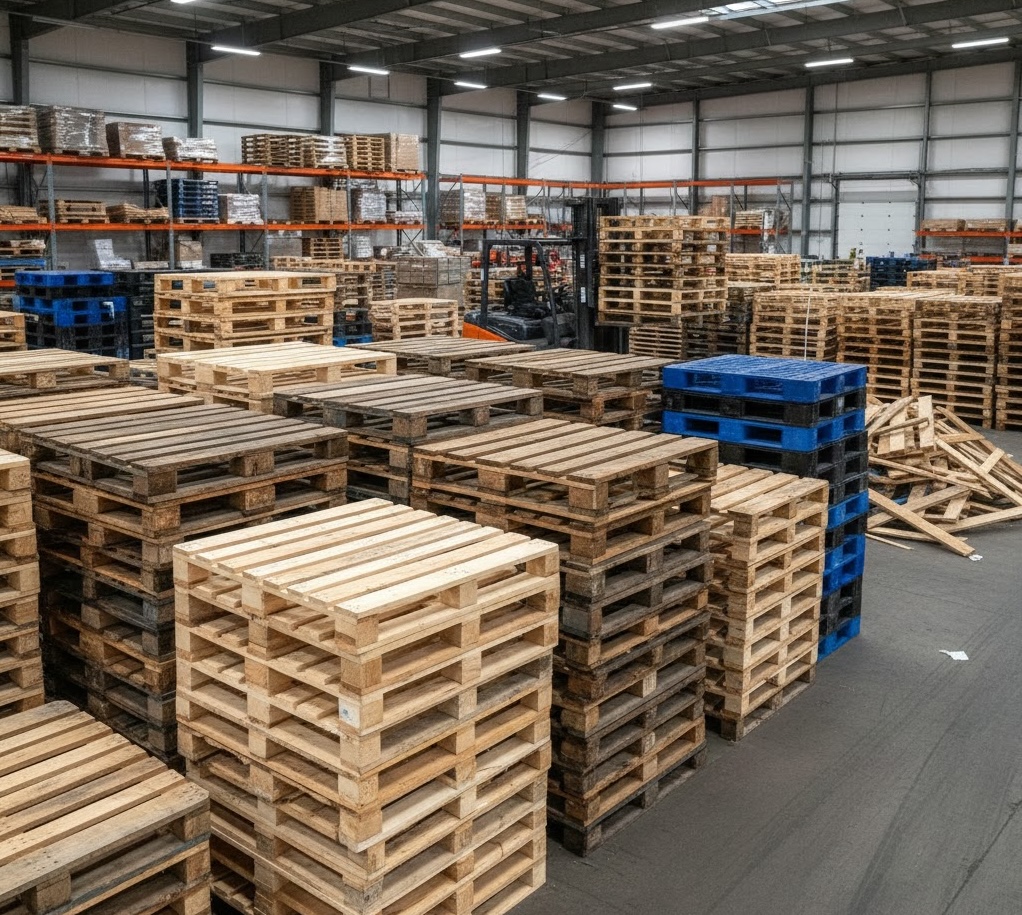 Dallas Pallets delivery truck serving Texas locations